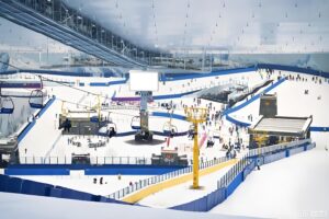 Indoor ski resort built by Focusun snow making systems