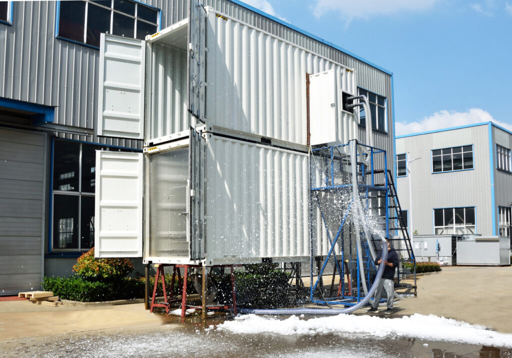 high temperature snow making system for warm climate snow parks